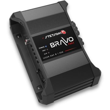 Stetsom Bravo Full 1200 1 Ohm Mono Car Amplifier 1200.1 1.2K HD Sound Quality