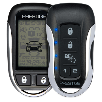 Two-Way LCD Prestige Remote Start Keyless & Security  Upto 1-Mile Range 2 Pagers