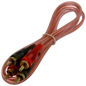 Bass Rockers BRC3 3ft Spiral-Shield Interconnect RCA Cable (2 x Male to 2 x Male)