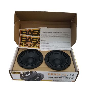 BRM4v2 4" 8 ohm Metal basket mid-range speakers Sold as Pair