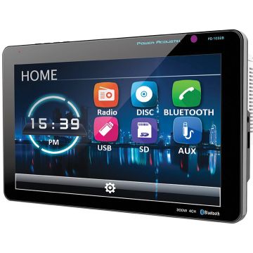 Power Acoustik 10.3" Double Din Receiver with Bluetooth & Detachable Faceplate
