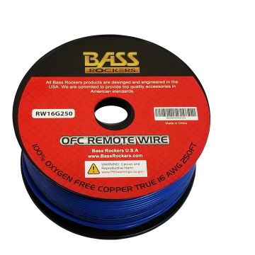 Bass Rockers RW16G250 OFC Remote Wire 16AWG 250FT